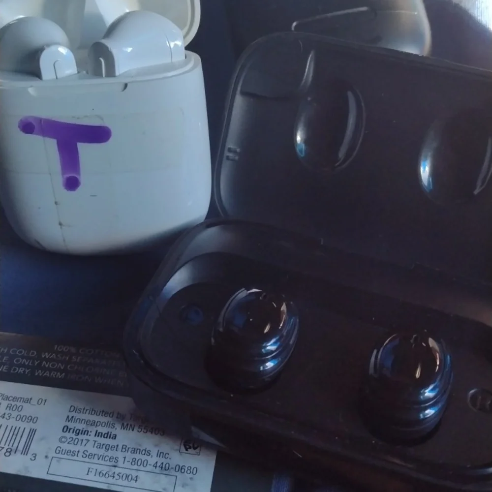 Wireless Earbuds(6) with Charging Case - Black